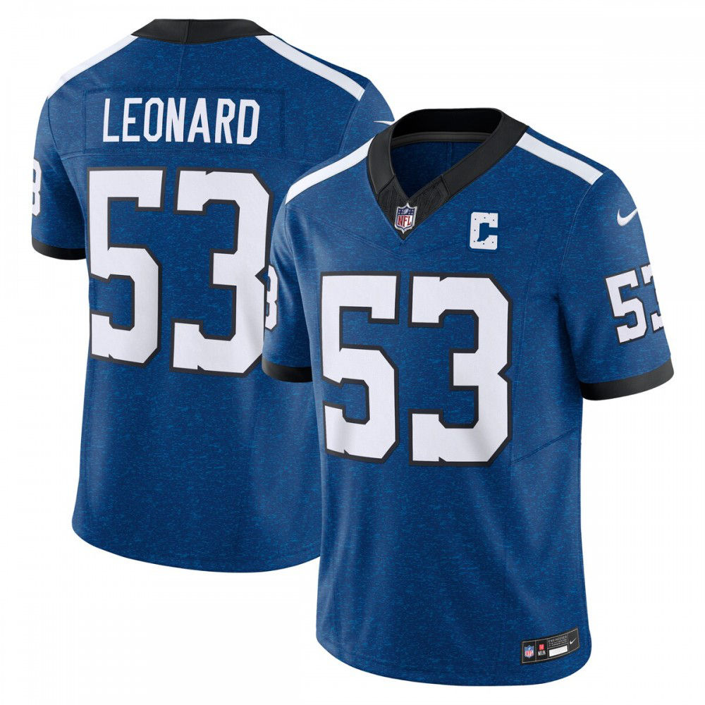 Shaquille Leonard Indianapolis Colts Nike Vapor F.U.S.E. Limited Jersey - Blue-GridironStore